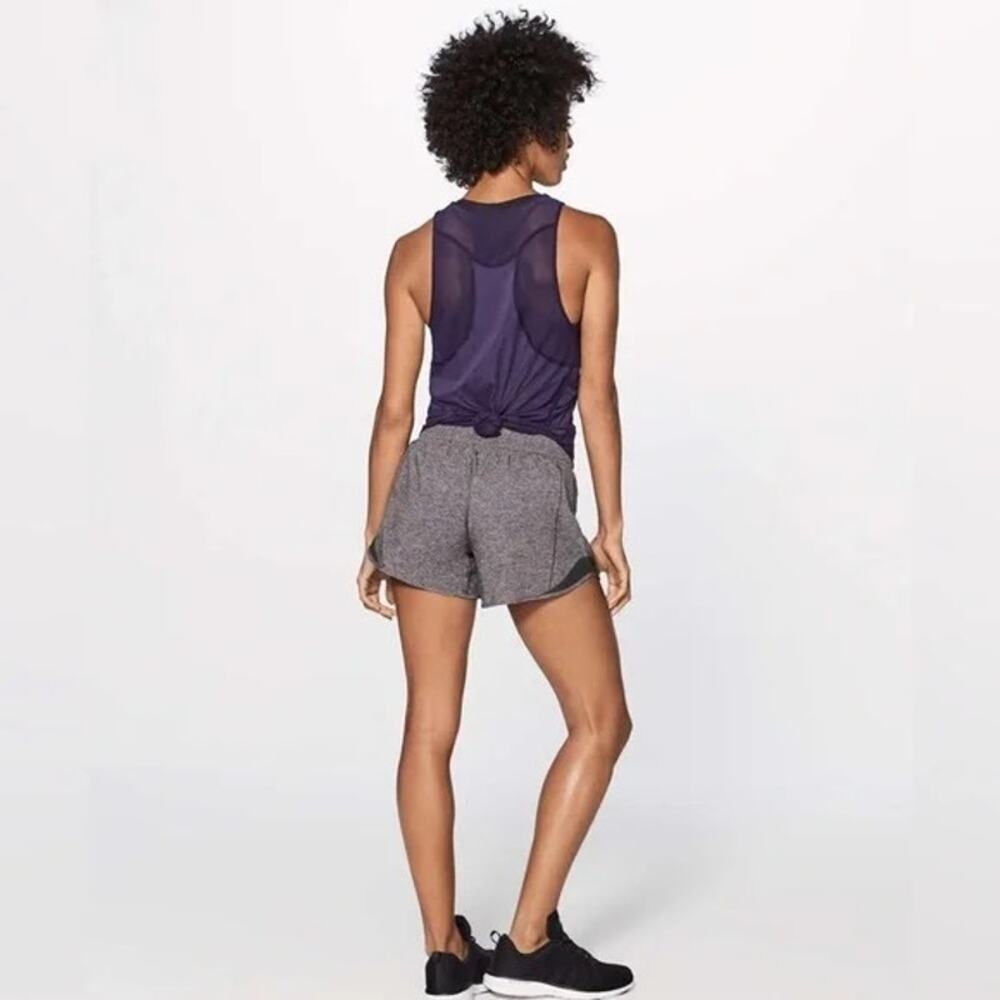 Lululemon Hotty Hot Short II *Long 4" Heather Lux Multi Black / Heathered Black - Picture 8 of 8